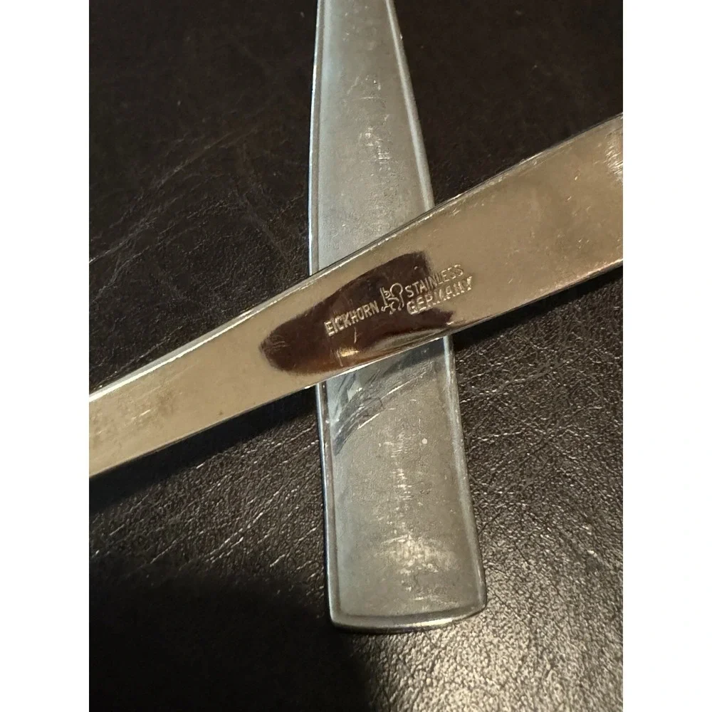 Eickhorn Germany Stainless WMF 121 Outlined Edge Oval Soup Spoon Set‎ Of 6